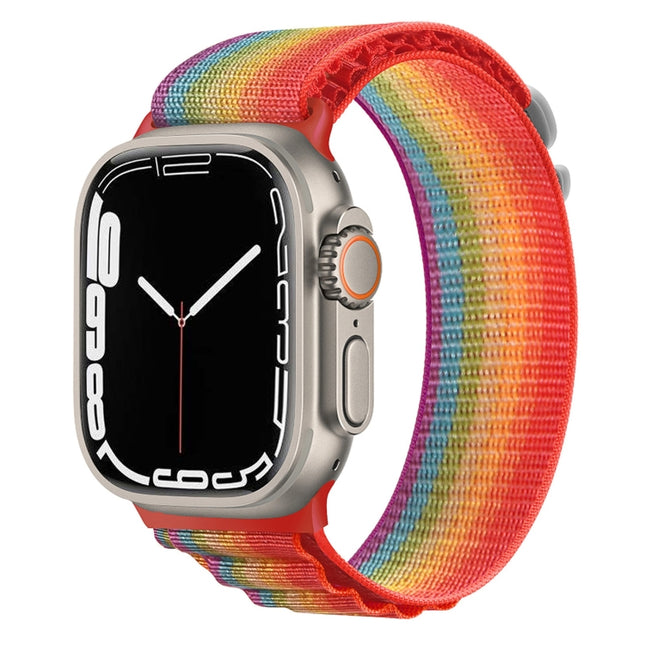 Silver Buckle Nylon Watch Band, For Apple Watch Ultra 49mm / Series 8&7 45mm / SE 2&6&SE&5&4 44mm, For Apple Watch Series 8&7 41mm / SE 2&6&SE&5&4 40mm / 3&2&1 38mm - DealBuddy