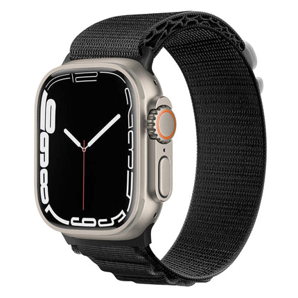 Silver Buckle Nylon Watch Band, For Apple Watch Ultra 49mm / Series 8&7 45mm / SE 2&6&SE&5&4 44mm, For Apple Watch Series 8&7 41mm / SE 2&6&SE&5&4 40mm / 3&2&1 38mm - DealBuddy