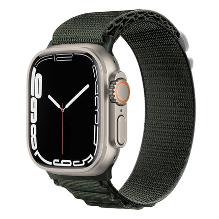 Silver Buckle Nylon Watch Band, For Apple Watch Ultra 49mm / Series 8&7 45mm / SE 2&6&SE&5&4 44mm, For Apple Watch Series 8&7 41mm / SE 2&6&SE&5&4 40mm / 3&2&1 38mm - DealBuddy