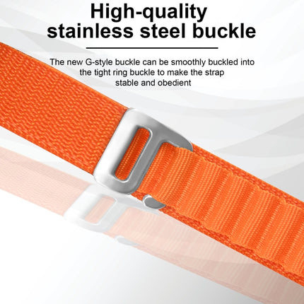 Silver Buckle Nylon Watch Band, For Apple Watch Ultra 49mm / Series 8&7 45mm / SE 2&6&SE&5&4 44mm, For Apple Watch Series 8&7 41mm / SE 2&6&SE&5&4 40mm / 3&2&1 38mm - DealBuddy