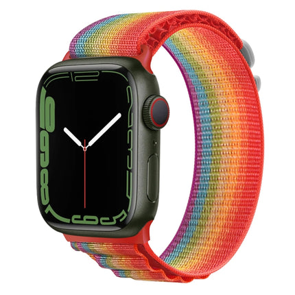 Silver Buckle Nylon Watch Band, For Apple Watch Ultra 49mm / Series 8&7 45mm / SE 2&6&SE&5&4 44mm, For Apple Watch Series 8&7 41mm / SE 2&6&SE&5&4 40mm / 3&2&1 38mm - DealBuddy