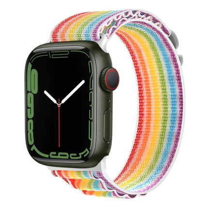 Silver Buckle Nylon Watch Band, For Apple Watch Ultra 49mm / Series 8&7 45mm / SE 2&6&SE&5&4 44mm, For Apple Watch Series 8&7 41mm / SE 2&6&SE&5&4 40mm / 3&2&1 38mm - DealBuddy