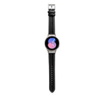 Grooved Genuine Leather Watch Band