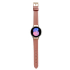 Grooved Genuine Leather Watch Band, For Samsung Galaxy Watch5 40mm / 44mm - DealBuddy