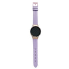 Grooved Genuine Leather Watch Band