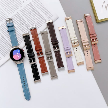 Grooved Genuine Leather Watch Band, For Samsung Galaxy Watch5 40mm / 44mm - DealBuddy