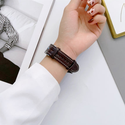 Grooved Genuine Leather Watch Band, For Samsung Galaxy Watch5 40mm / 44mm - DealBuddy