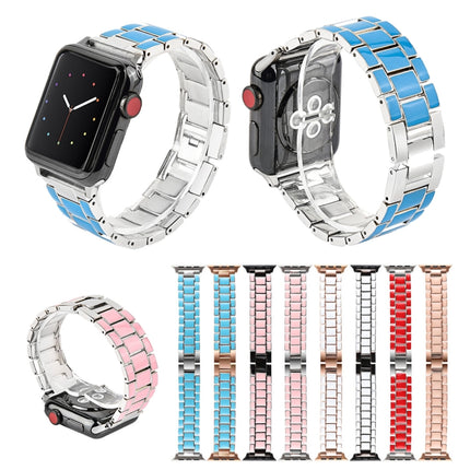 Epoxy Metal Watchband, For Apple Watc 5 & 4 44mm / 3 & 2 & 1 42mm - DealBuddy
