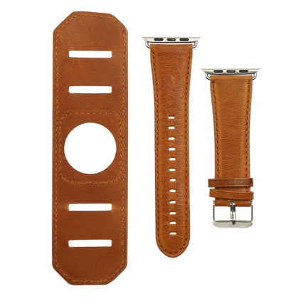 Crazy Horse Texture Bracelet Watchband, For Apple Watch 5 & 4 40mm / 3 & 2 & 1 38mm, For Apple Watch 5 & 4 44mm / 3 & 2 & 1 42mm - DealBuddy