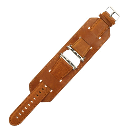 Crazy Horse Texture Bracelet Watchband, For Apple Watch 5 & 4 40mm / 3 & 2 & 1 38mm, For Apple Watch 5 & 4 44mm / 3 & 2 & 1 42mm - DealBuddy