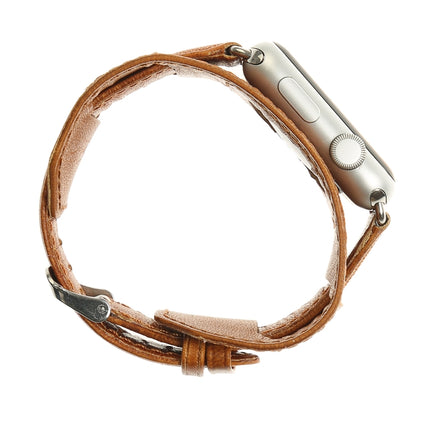 Crazy Horse Texture Bracelet Watchband, For Apple Watch 5 & 4 40mm / 3 & 2 & 1 38mm, For Apple Watch 5 & 4 44mm / 3 & 2 & 1 42mm - DealBuddy