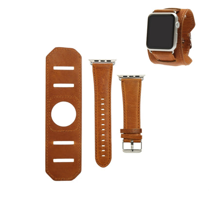 Crazy Horse Texture Bracelet Watchband, For Apple Watch 5 & 4 40mm / 3 & 2 & 1 38mm, For Apple Watch 5 & 4 44mm / 3 & 2 & 1 42mm - DealBuddy