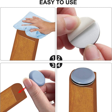 16 in 1 20mm Round Table Chairs Non-slip Foot Mat