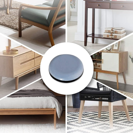 16 in 1 20mm Round Table Chairs Non-slip Foot Mat