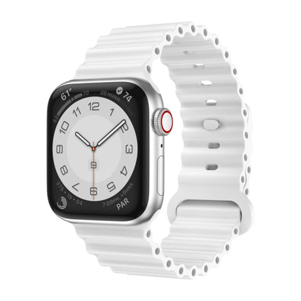 Silicone Watch Band, For Apple Watch Ultra 49mm / Series 8&7 45mm / SE 2&6&SE&5&4 44mm, For Apple Watch Series 8&7 41mm / SE 2&6&SE&5&4 40mm / 3&2&1 38mm - DealBuddy