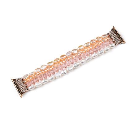 Pearl Crystal Watchband, For Apple Watch 5 & 4 40mm / 3 & 2 & 1 38mm, For Apple Watch 5 & 4 44mm / 3 & 2 & 1 42mm - DealBuddy