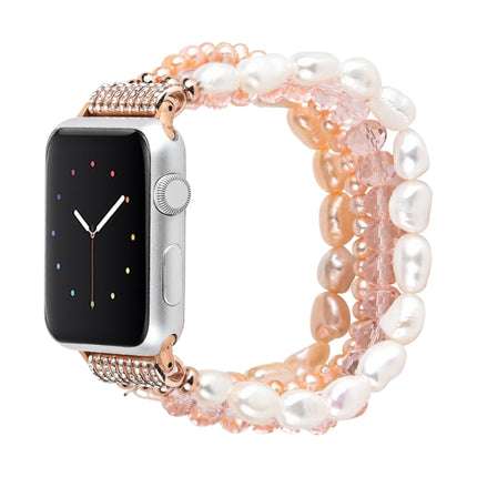 Pearl Crystal Watchband, For Apple Watch 5 & 4 40mm / 3 & 2 & 1 38mm, For Apple Watch 5 & 4 44mm / 3 & 2 & 1 42mm - DealBuddy