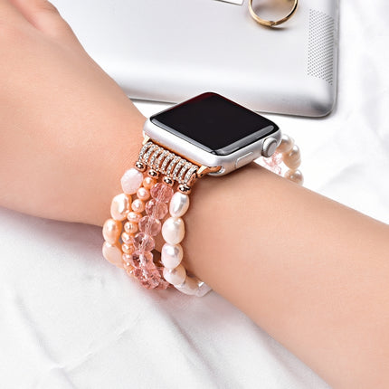 Pearl Crystal Watchband, For Apple Watch 5 & 4 40mm / 3 & 2 & 1 38mm, For Apple Watch 5 & 4 44mm / 3 & 2 & 1 42mm - DealBuddy