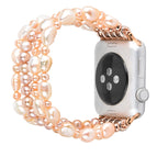 For Apple Watch 5 & 4 40mm / 3 & 2 & 1 38mm / Natural Pearl
