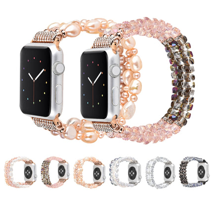 Pearl Crystal Watchband, For Apple Watch 5 & 4 40mm / 3 & 2 & 1 38mm, For Apple Watch 5 & 4 44mm / 3 & 2 & 1 42mm - DealBuddy