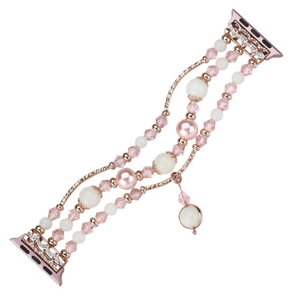 Luminous Agate Watchband, For Apple Watch 5 & 4 40mm / 3 & 2 & 1 38mm, For Apple Watch Ultra 49mm / Series 8&7 45mm / SE 2&6&SE&5&4 44mm / 3&2&1 42mm - DealBuddy