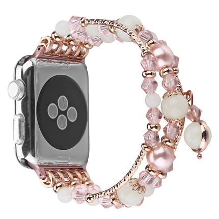 Luminous Agate Watchband, For Apple Watch 5 & 4 40mm / 3 & 2 & 1 38mm, For Apple Watch Ultra 49mm / Series 8&7 45mm / SE 2&6&SE&5&4 44mm / 3&2&1 42mm - DealBuddy
