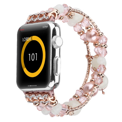 Luminous Agate Watchband, For Apple Watch 5 & 4 40mm / 3 & 2 & 1 38mm, For Apple Watch Ultra 49mm / Series 8&7 45mm / SE 2&6&SE&5&4 44mm / 3&2&1 42mm - DealBuddy