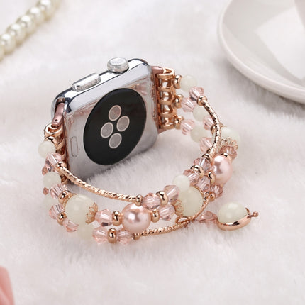 Luminous Agate Watchband, For Apple Watch 5 & 4 40mm / 3 & 2 & 1 38mm, For Apple Watch Ultra 49mm / Series 8&7 45mm / SE 2&6&SE&5&4 44mm / 3&2&1 42mm - DealBuddy