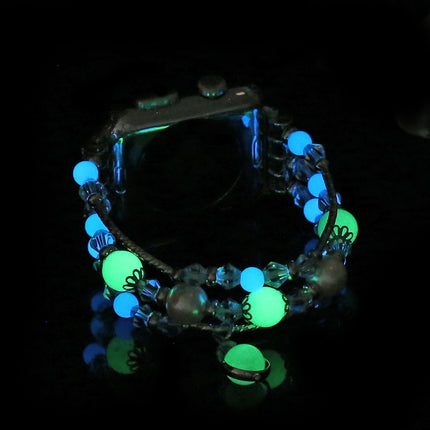 Luminous Agate Watchband, For Apple Watch 5 & 4 40mm / 3 & 2 & 1 38mm, For Apple Watch Ultra 49mm / Series 8&7 45mm / SE 2&6&SE&5&4 44mm / 3&2&1 42mm - DealBuddy