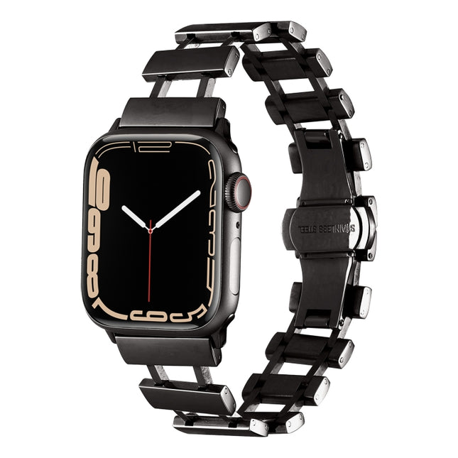 Hollow Stainless Steel Watch Band, For Apple Watch Ultra 49mm / Series 8&7 45mm, For Apple Watch Series 8&7 41mm / SE 2&6&SE&5&4 40mm - DealBuddy