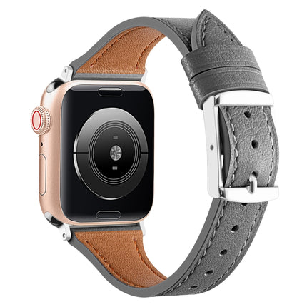 Genuine Leather Breathable Watch Band For Apple Watch, Series 8&7 45mm / SE 2&6&SE&5&4 44mm / 3&2&1 42mm, Series 8&7 41mm / SE 2&6&SE&5&4 40mm / 3&2&1 38mm - DealBuddy