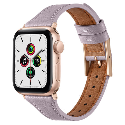 Genuine Leather Breathable Watch Band For Apple Watch, Series 8&7 45mm / SE 2&6&SE&5&4 44mm / 3&2&1 42mm, Series 8&7 41mm / SE 2&6&SE&5&4 40mm / 3&2&1 38mm - DealBuddy