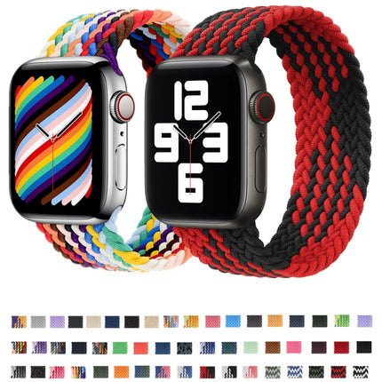 Nylon Single-turn Braided Watch Band For Apple Watch Series 8&7 41mm / SE 2&6&SE&5&4 40mm / 3&2&1 38mm, For Apple Watch Series 8&7 41mm,145mm, For Apple Watch Series 8&7 41mm, 145mm - DealBuddy