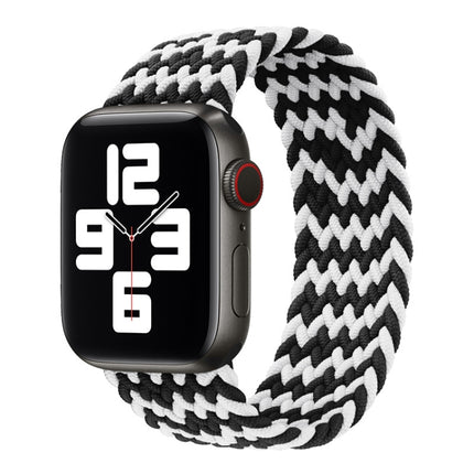 Nylon Single-turn Braided Watch Band For Apple Watch Series 8&7 41mm / SE 2&6&SE&5&4 40mm / 3&2&1 38mm