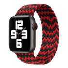 Nylon Single-turn Braided Watch Band For Apple Watch Series 8&7 41mm / SE 2&6&SE&5&4 40mm / 3&2&1 38mm