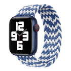 Nylon Single-turn Braided Watch Band For Apple Watch Series 8&7 41mm / SE 2&6&SE&5&4 40mm / 3&2&1 38mm