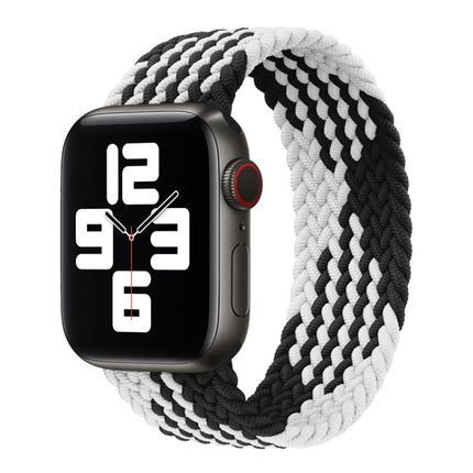 Nylon Single-turn Braided Watch Band For Apple Watch Series 8&7 41mm / SE 2&6&SE&5&4 40mm / 3&2&1 38mm