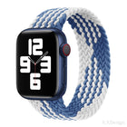 Nylon Single-turn Braided Watch Band For Apple Watch Series 8&7 41mm / SE 2&6&SE&5&4 40mm / 3&2&1 38mm
