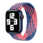 Nylon Single-turn Braided Watch Band For Apple Watch Series 8&7 41mm / SE 2&6&SE&5&4 40mm / 3&2&1 38mm
