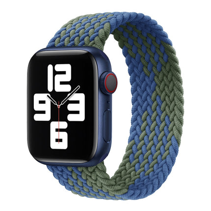 Nylon Single-turn Braided Watch Band For Apple Watch Series 8&7 41mm / SE 2&6&SE&5&4 40mm / 3&2&1 38mm
