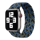 Nylon Single-turn Braided Watch Band For Apple Watch Series 8&7 41mm / SE 2&6&SE&5&4 40mm / 3&2&1 38mm