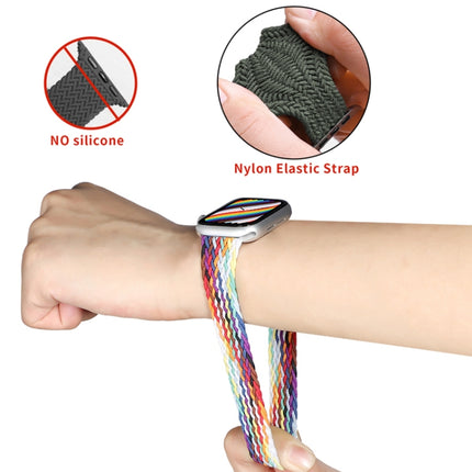 Nylon Single-turn Braided Watch Band For Apple Watch Series 8&7 41mm / SE 2&6&SE&5&4 40mm / 3&2&1 38mm