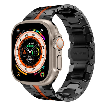 Steel Watch Band, For Apple Watch Series 8&7 41mm / SE 2&6&SE&5&4 40mm / 3&2&1 38mm, For Apple Watch Ultra 49mm / Series 8&7 45mm / SE 2&6&SE&5&4 44mm / 3&2&1 42mm - DealBuddy