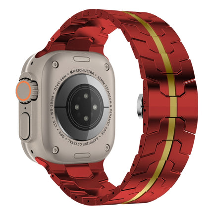 Steel Watch Band, For Apple Watch Series 8&7 41mm / SE 2&6&SE&5&4 40mm / 3&2&1 38mm, For Apple Watch Ultra 49mm / Series 8&7 45mm / SE 2&6&SE&5&4 44mm / 3&2&1 42mm - DealBuddy