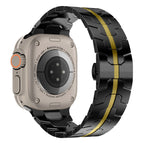 For Apple Watch Ultra 49mm / Series 8&7 45mm / SE 2&6&SE&5&4 44mm / 3&2&1 42mm / Black Gold