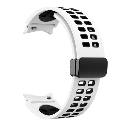 Double-row Hole Folding Buckle Silicone Watch Band, For Samsung Galaxy Watch5 Pro - DealBuddy