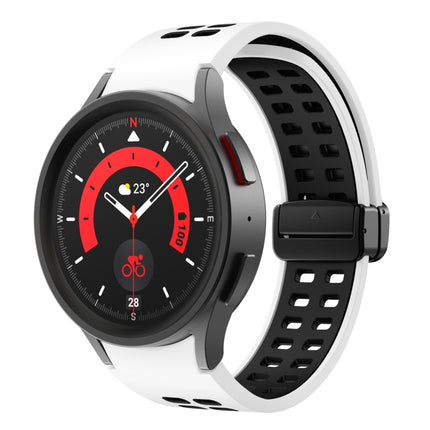 Double-row Hole Folding Buckle Silicone Watch Band, For Samsung Galaxy Watch5 Pro - DealBuddy