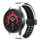 Double-row Hole Folding Buckle Silicone Watch Band, For Samsung Galaxy Watch5 Pro - DealBuddy