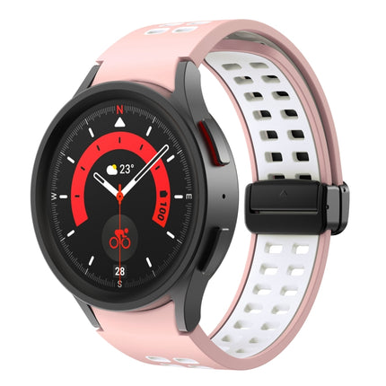 Double-row Hole Folding Buckle Silicone Watch Band, For Samsung Galaxy Watch5 Pro - DealBuddy
