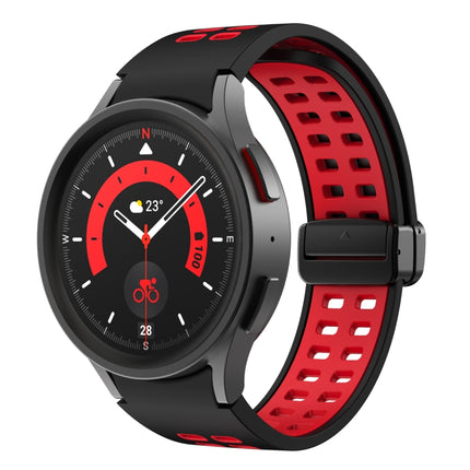 Double-row Hole Folding Buckle Silicone Watch Band, For Samsung Galaxy Watch5 Pro - DealBuddy